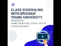 Class Scheduling with Brigham Young University