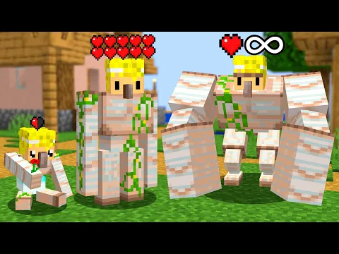 Video Thumbnail: Pasé de BEBÉ GÓLEM a DIOS GÓLEM en Minecraft...
