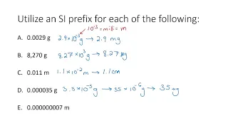 1a Scientific Notation Prefixes and Unit Conversion