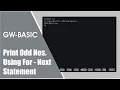 GW-BASIC Lesson 9 Urdu Hindi