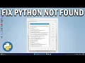 How To Fix Python Was Not Found Run Without Arguments to Install from the Microsoft Store - Easy Fix