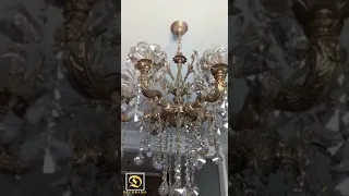 افخم ثريا من النحاس والكريستال الاصلي لي تقدرو تشوفوها 