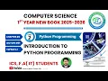 Chapter 2 Python Programming Class 11 Computer Science New Book 2025 Lecture 1