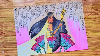 رسم عن الفن المصري القديم رسم الفراعنه رسم الفن المصري القديم 