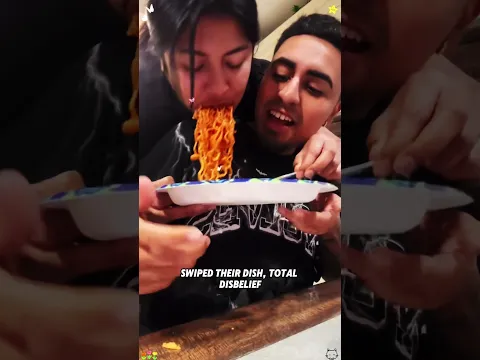 Suddenly stealing her boyfriend’s food#funny #funnyvideo #fyp #us #foryou