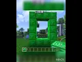 Emerald Portal in Minecraft No mod!!!! |#short #build #minecraft #instagram