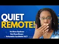 Part Time and Full Time Quiet Remote Jobs - Set Your Own Hours