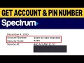 How To Get Spectrum Account Number And Transfer Pin 2025