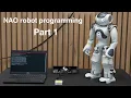 How to program Nao robot Part 1