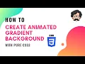 How to create pure CSS animated gradient background Arabic