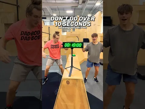 DON’T GO OVER 10 SECONDS BACKFLIP CHALLENGE 😱