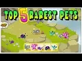 THE TOP 5 RARE PETS ON ANIMAL JAM