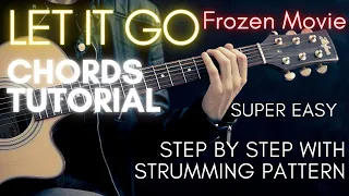 Idina Menzel From Frozen - Let It Go Chords Guitar Tutorial for Acoustic Cover