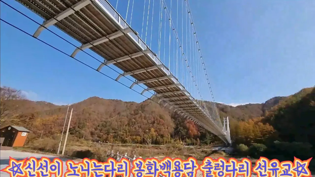 #신선이 노니는다리 봉화백용담 출렁다리 선유교 썸네일