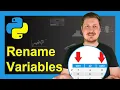 Rename Columns of pandas DataFrame in Python 2 Examples Change Variable Names rename Function