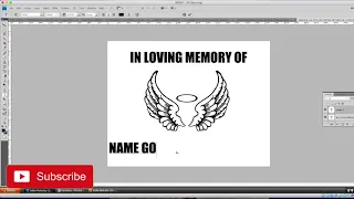 How to Design in Loving Memory Vinyl Decal from Scratch