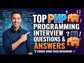 Top PHP Programming Interview Questions and Answers