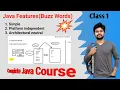 Java Features Buzz Words - Class 1