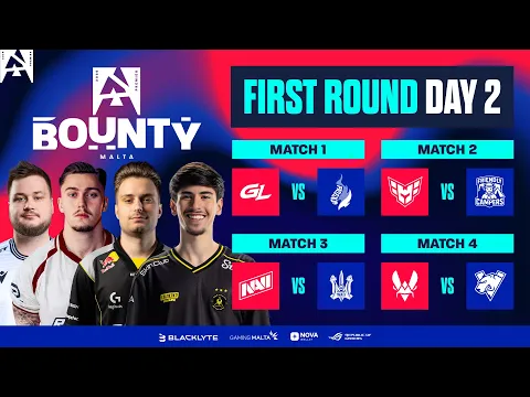 Video Thumbnail: BLAST Bounty Malta, Round 1, Day 2 - GL vs PUA, HEROIC vs Fr. Campers, NAVI vs Monte, Vitality vs VP