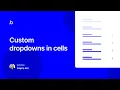 Custom Dropdowns in Cells Bubble io Tutorial