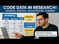 How to Code Data in Research Nominal Ordinal Dichotomous Numeric