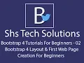 Bootstrap 4 Tutorials - 02 Bootstrap 4 layout How To Create Web page With Bootstrap 4