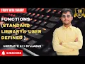 Lec-7 Function in C Programming Build in and User Defined Function C for Beginners