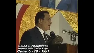 فيديو نادر للرئيس مبارك أثناء الاحتفال بذكرى حرب أكتوبر في            دندنها