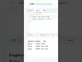 CSS Table Heading Background