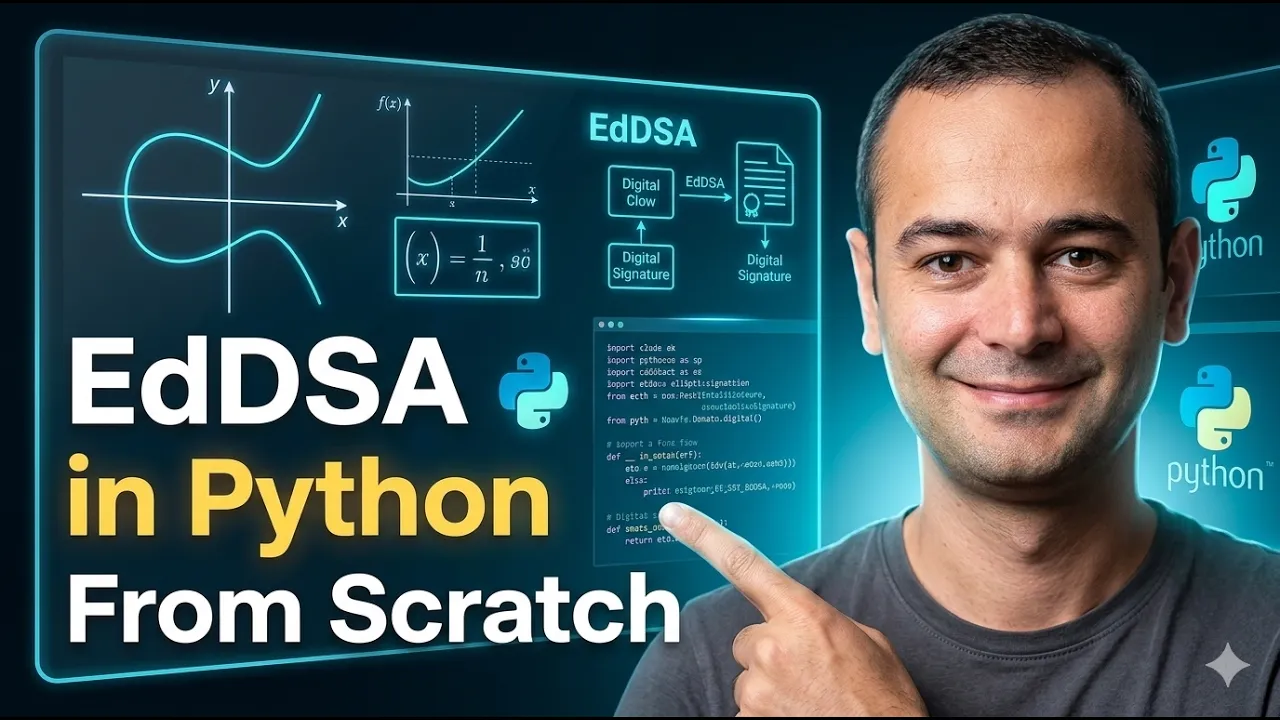 Edwards Curve Digital Signature Algorithm (EdDSA) In Python From Scratch