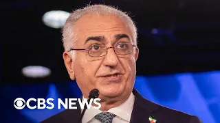 Iran s exiled crown prince urges U S to stay the course