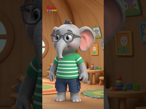 அம்மா இங்கே வா வா! 🐘 | Tamil Children’s Song | Cute Baby Elephant