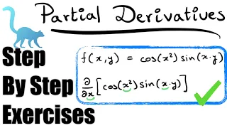 Partial Derivatives - Exercises Step by step
