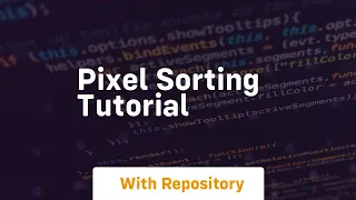 pixel sorting tutorial