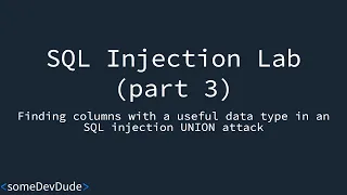 SQL injection Tutorial Part 3 PortSwigger Academy