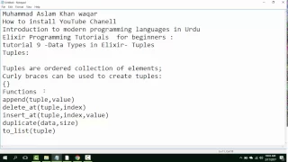 Elixir Programming Tutorials for beginners tutorial 9 - Tuples in Elixir-