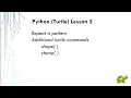 Python Turtle Lesson 5