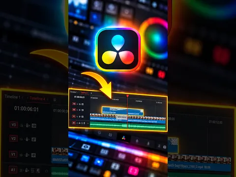 NEW FEATURE! Drop Transitions Into Adjustment Clips - DaVinci Resolve 21.1