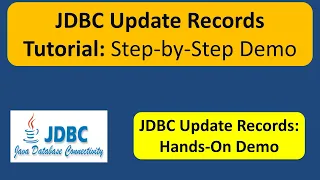 JDBC Update Records Tutorial Step-by-Step Demo