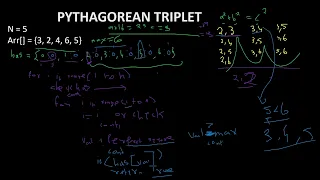 16 Pythagorean Triplet Arrays Python GFG Must Do Coding Questions