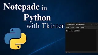 Notepad in python with tkinter 2025