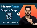 Installation Creating our first react app using create-react-app Complete React Course in Hindi