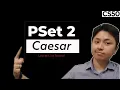 CS50 Caesar Cipher Solution - PSET 2 2021 Step by Step Tutorial Live Coding
