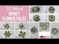 11 Different Flower Folds To Make A Graduation Lei Easy Money Flowers Origami Dollar Tutorial