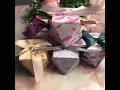diamond shape candy box assembly