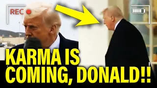 Trump Gets SMACKED in FACE as he RUNS AWAY TO GOLF