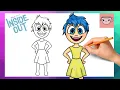 How To Draw Joy from Inside Out Disney Pixar Cute Easy Step By Step Drawing Tutorial