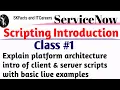ServineNow scripting Introduction CLASS 1 Scripting Basics