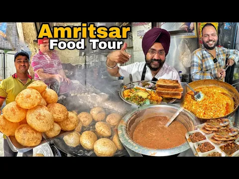 Download MP3 Amritsar Best Street Food | Desi Ghee Poori Chole, Amritsari Kulcha, Paneer Bhurji