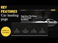 Build Responsive Features Section of Car Landing Page HTML CSS JS Tutorial Web Development
